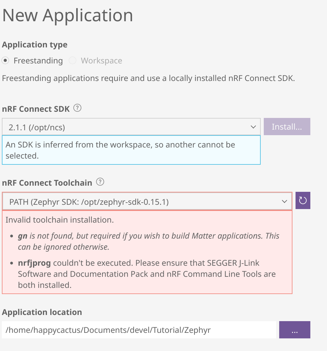 Visual Studio is unable to reach nrfjprog.